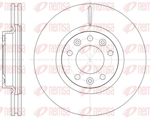 Remsa 61471.10 - Тормозной диск parts5.com