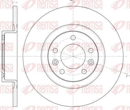 Remsa 61473.00 - Тормозной диск parts5.com