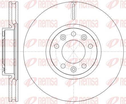 Remsa 61472.10 - Тормозной диск parts5.com