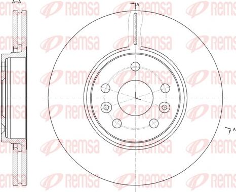 Remsa 61477.10 - Тормозной диск parts5.com