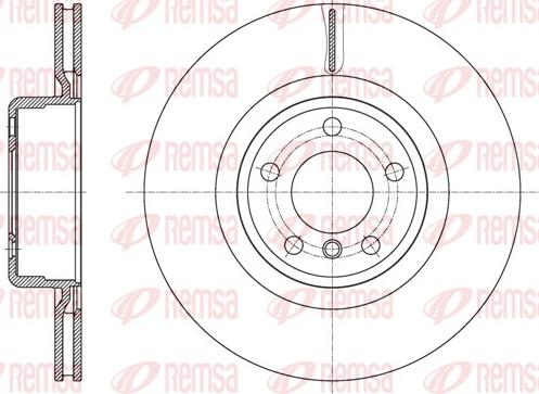 Remsa 61595.10 - Тормозной диск parts5.com