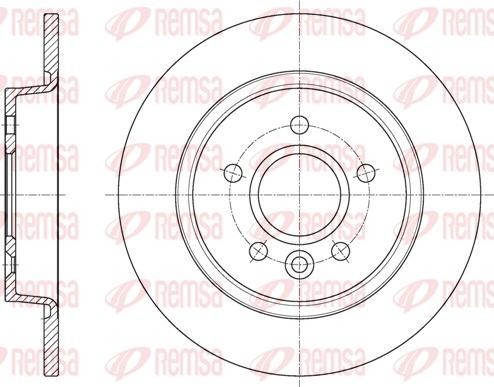 Remsa 61590.00 - Тормозной диск parts5.com