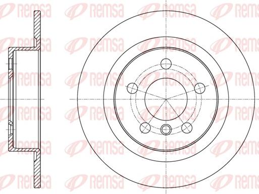 Remsa 61597.00 - Тормозной диск parts5.com