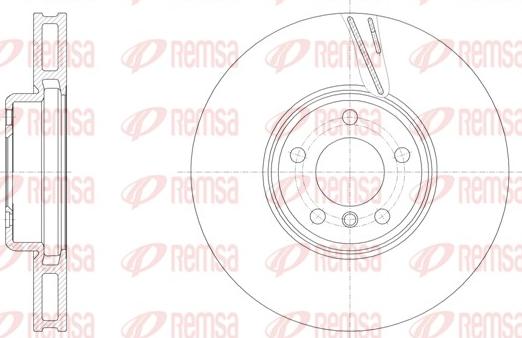 Remsa 61552.11 - Тормозной диск parts5.com