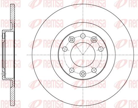 Remsa 61557.00 - Тормозной диск parts5.com