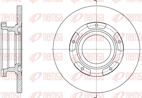 Remsa 61564.00 - Тормозной диск parts5.com