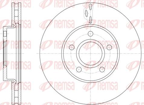 Remsa 61560.10 - Тормозной диск parts5.com