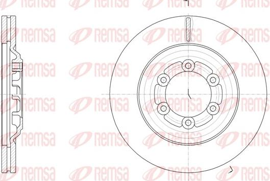 Remsa 61510.10 - Тормозной диск parts5.com