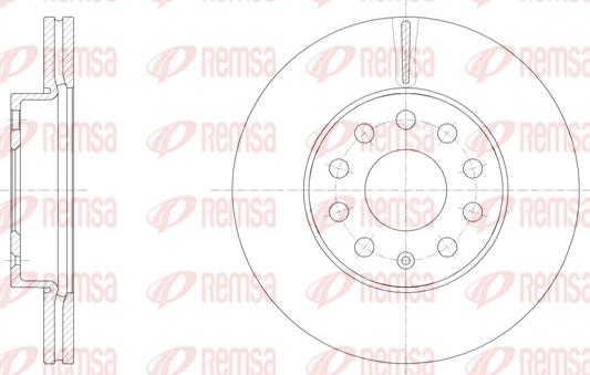 Remsa 61586.10 - Тормозной диск parts5.com