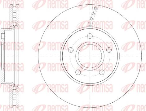 Remsa 61588.10 - Тормозной диск parts5.com