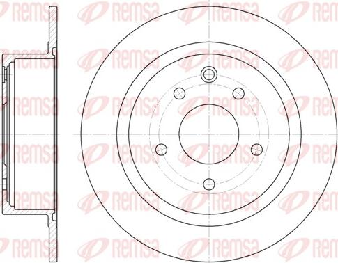 Remsa 61530.00 - Тормозной диск parts5.com