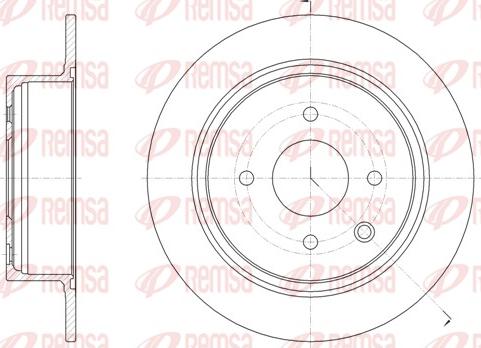 Remsa 61579.00 - Тормозной диск parts5.com