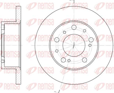 Remsa 6169.00 - Тормозной диск parts5.com