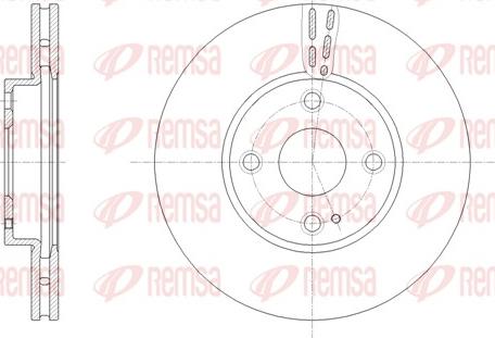 Remsa 61659.10 - Тормозной диск parts5.com