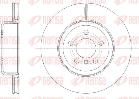 Remsa 61652,10 - Тормозной диск parts5.com