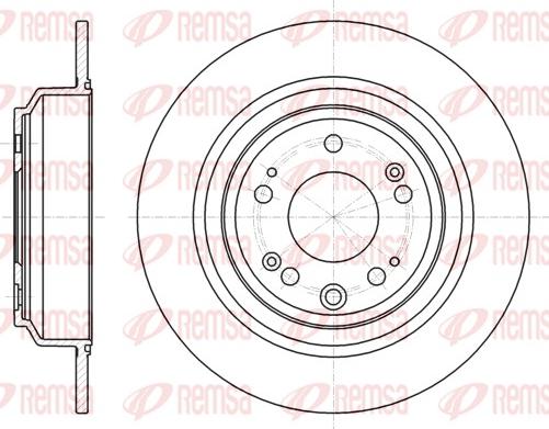 Remsa 61608.00 - Тормозной диск parts5.com