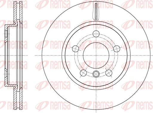 Remsa 61617.10 - Тормозной диск parts5.com