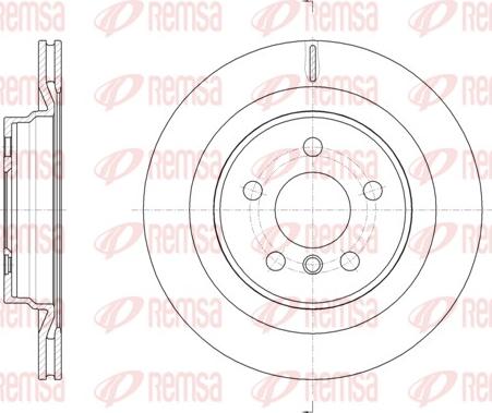 Remsa 61632.10 - Тормозной диск parts5.com