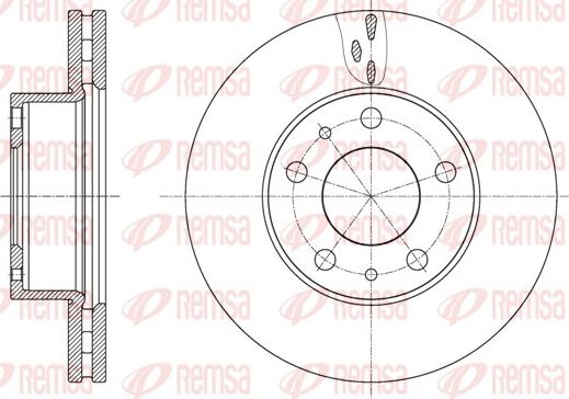 Remsa 61637.10 - Тормозной диск parts5.com