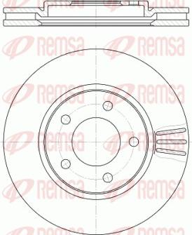 Remsa 61047.10 - Тормозной диск parts5.com