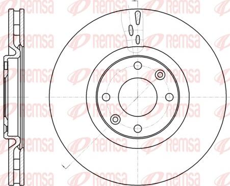 Remsa 61059.10 - Тормозной диск parts5.com