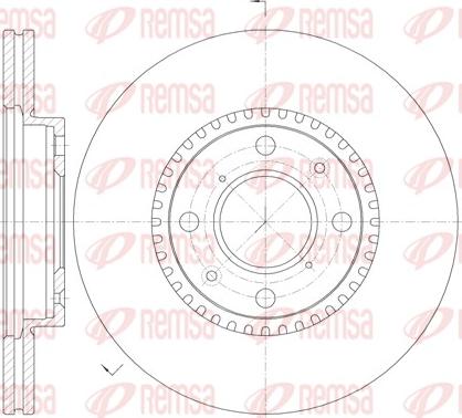 Remsa 61002.10 - Тормозной диск parts5.com