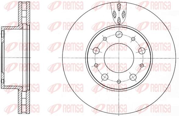 Remsa 61015.10 - Тормозной диск parts5.com