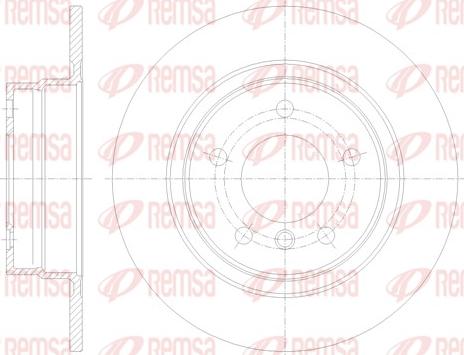 Remsa 61084.00 - Тормозной диск parts5.com