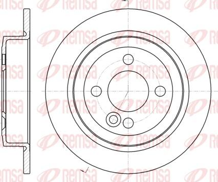 Remsa 61195.00 - Тормозной диск parts5.com