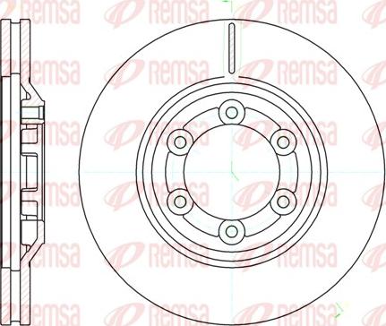 Remsa 61193.10 - Тормозной диск parts5.com