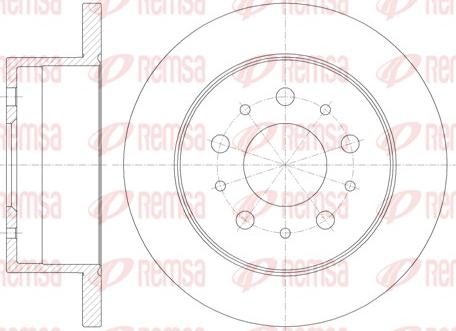 Remsa 61120.00 - Тормозной диск parts5.com