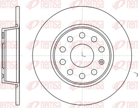 Remsa 61340.00 - Тормозной диск parts5.com