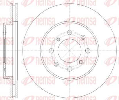 Remsa 61357.10 - Тормозной диск parts5.com