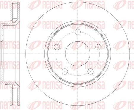 Remsa 61367.10 - Тормозной диск parts5.com
