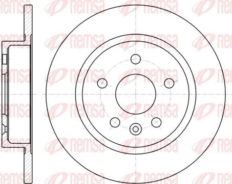 Remsa 61316.00 - Тормозной диск parts5.com