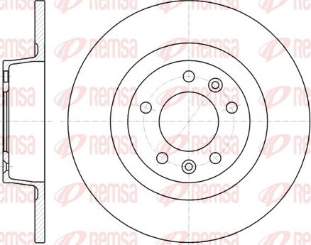 Remsa 61312.00 - Тормозной диск parts5.com