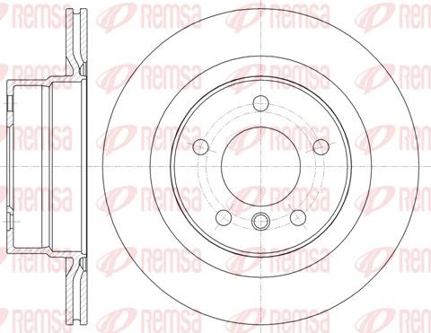 Remsa 61338.10 - Тормозной диск parts5.com