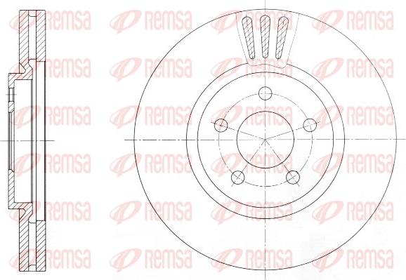 Remsa 61370.10 - Тормозной диск parts5.com