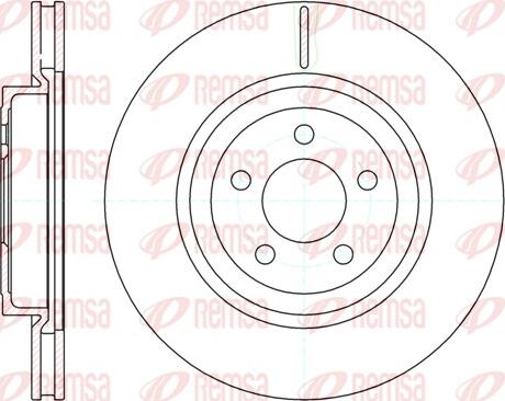 Remsa 61269.10 - Тормозной диск parts5.com