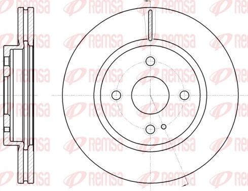 Remsa 61266.10 - Тормозной диск parts5.com