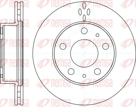 Remsa 61204.10 - Тормозной диск parts5.com