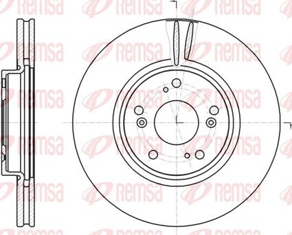 Remsa 61218.10 - Тормозной диск parts5.com