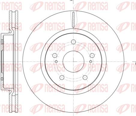 Remsa 61212.10 - Тормозной диск parts5.com