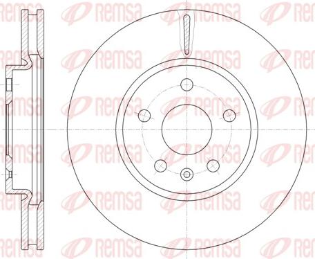 Remsa 61286.10 - Тормозной диск parts5.com