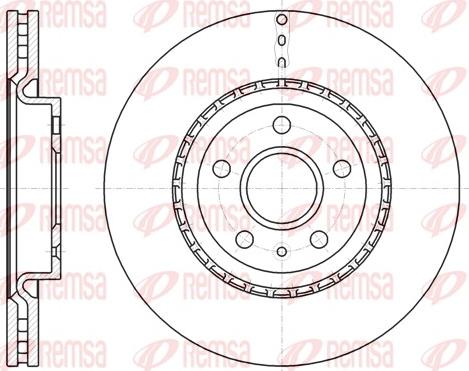 Remsa 61283.10 - Тормозной диск parts5.com