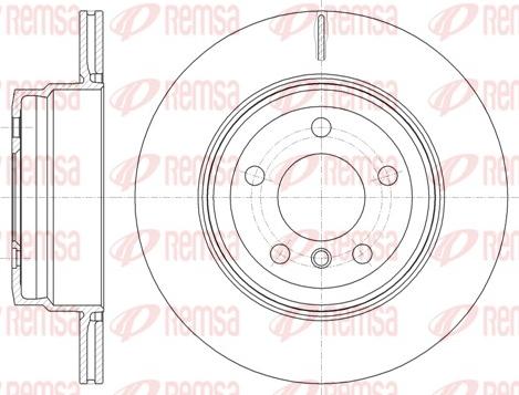 Remsa 61287.10 - Тормозной диск parts5.com