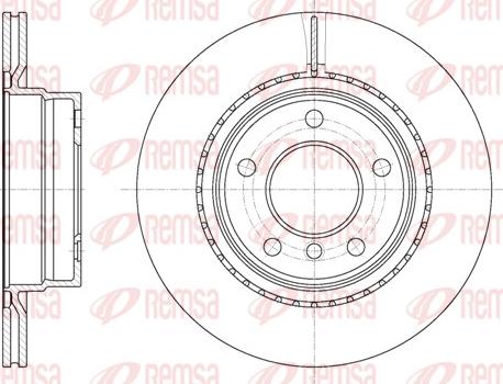 Remsa 61231.10 - Тормозной диск parts5.com