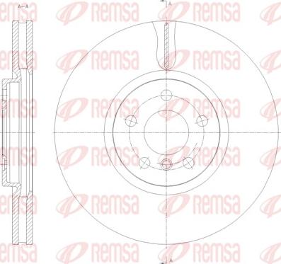 Remsa 61789.10 - Тормозной диск parts5.com