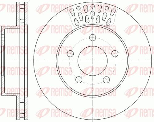 Remsa 6895.10 - Тормозной диск parts5.com