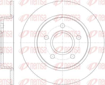 Remsa 6846.00 - Тормозной диск parts5.com